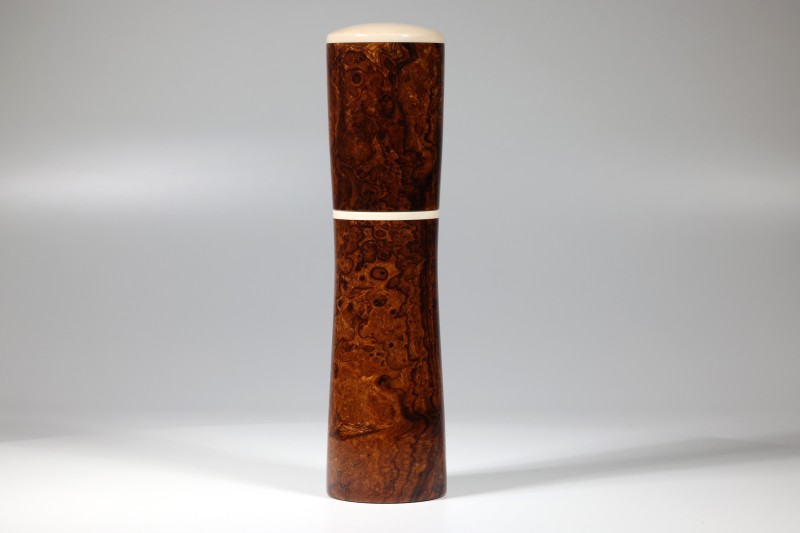 nobleMill® Pfeffermühle Wüsteneisenholz Maser / Mammut Elfenbein