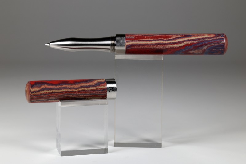 noblePen® EXPLORER Rollerball steel Ebonit