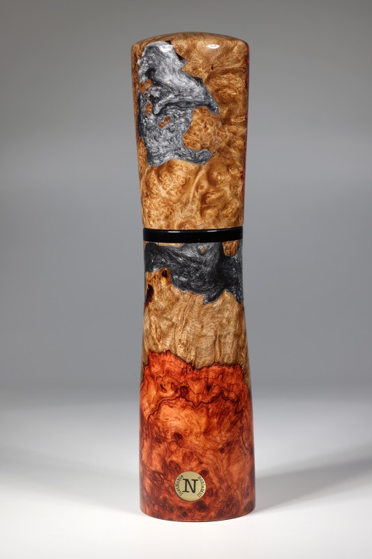 nobleMill® Pfeffermühle Amboina Maser Hybridwood