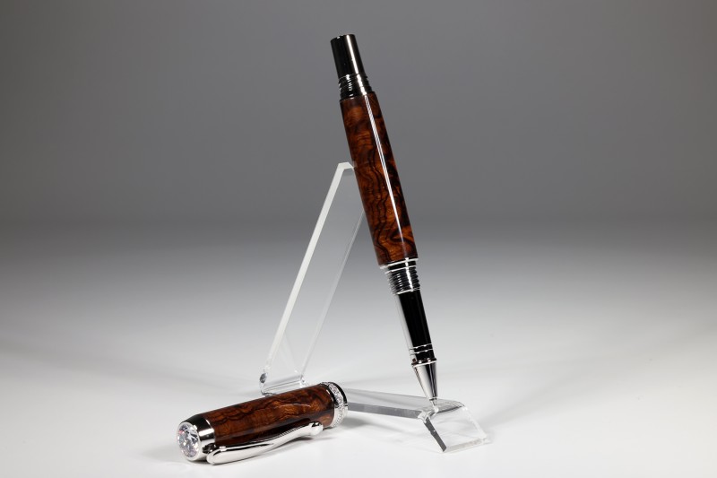 noblePen® diamond Rollerball Wüsteneisenholz Maser