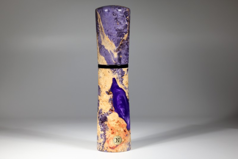 nobleMill® Pfeffermühle Eschenahorn Maser violett Hybridwood