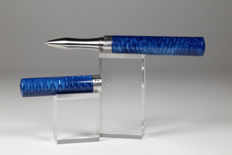 noblePen® EXPLORER Rollerball steel Juma Blue Snake