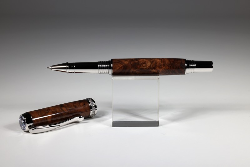 noblePen® diamond Rollerball Nussbaum Maser