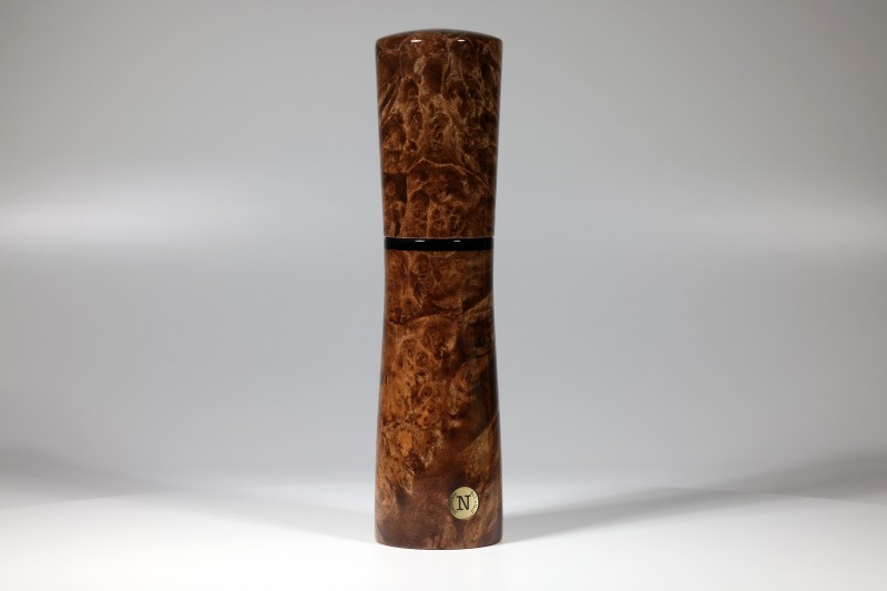 nobleMill® Pfeffermühle Nussbaum Maser, stabilisiert