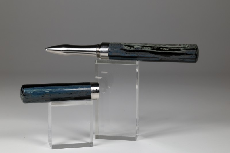 noblePen® EXPLORER Rollerball steel Ebonit