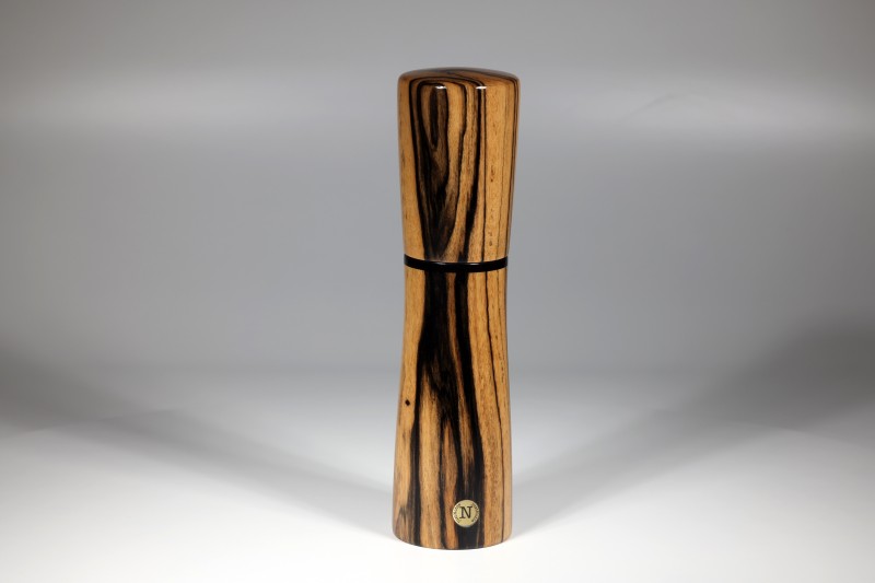 nobleMill® Pfeffermühle schwarz-weißes Ebenholz