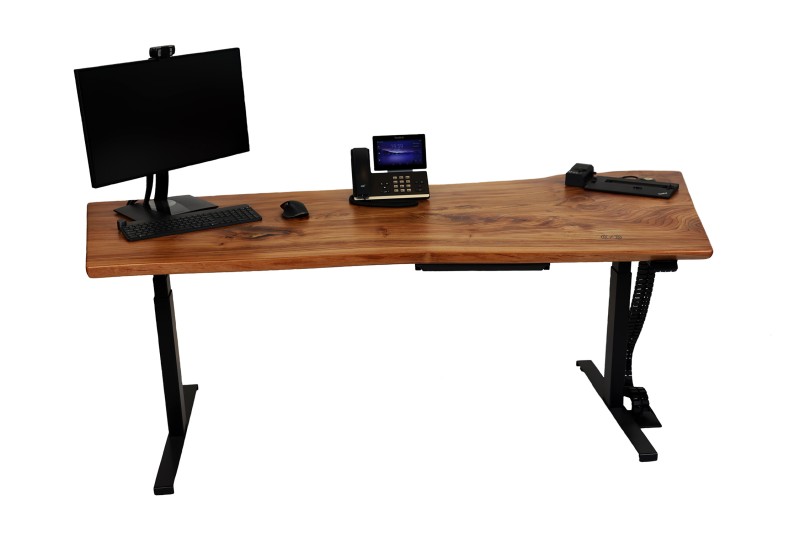 nobleDesk® Rüster (Ulme) smarter Schreibtisch mit nobleSound